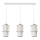 Luster na sajli BLANCO 3xE27/60W/230V bela