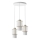 Luster na sajli BLANCO 3xE27/60W/230V bela