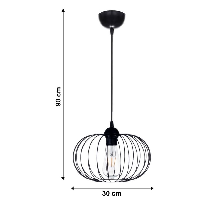 Luster na sajli BOCCA 1xE27/60W/230V