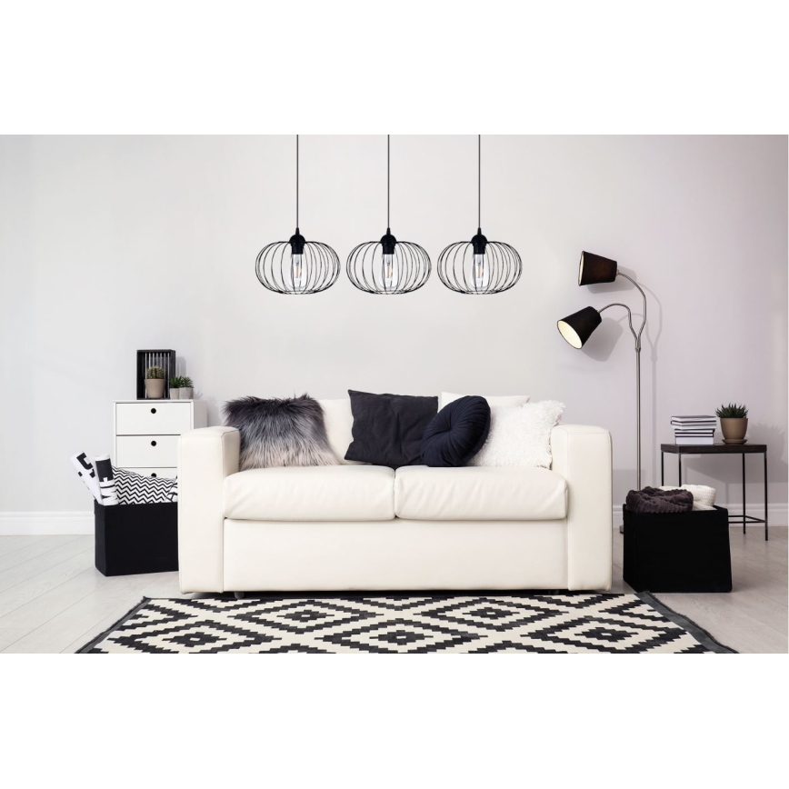Luster na sajli BOCCA 3xE27/60W/230V