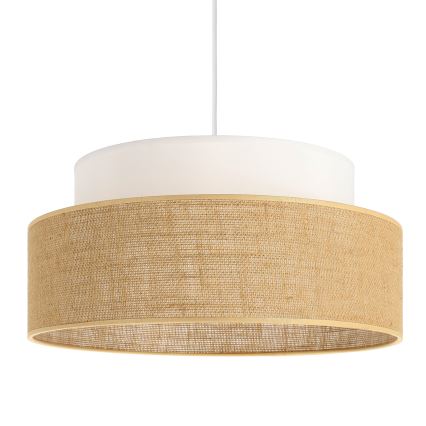 Luster na sajli BOHO 1xE27/60W/230V bela/bež