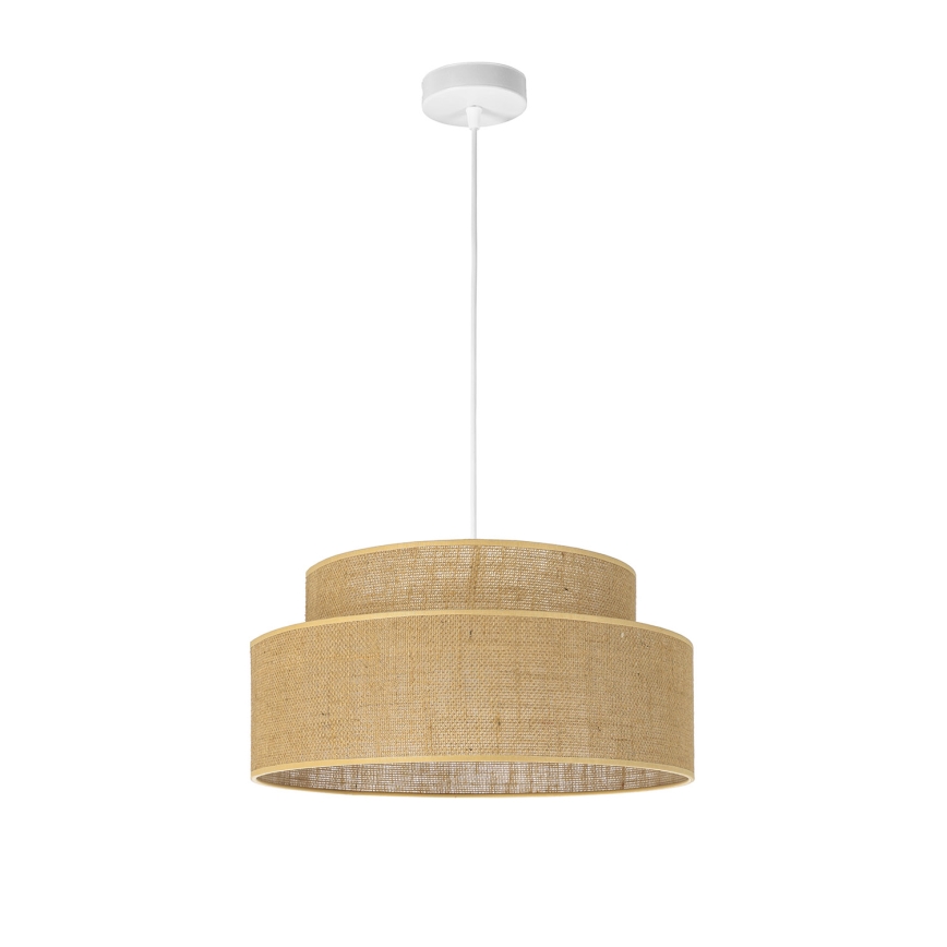 Luster na sajli BOHO 1xE27/60W/230V bež