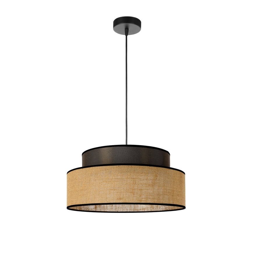 Luster na sajli BOHO 1xE27/60W/230V braon/bež
