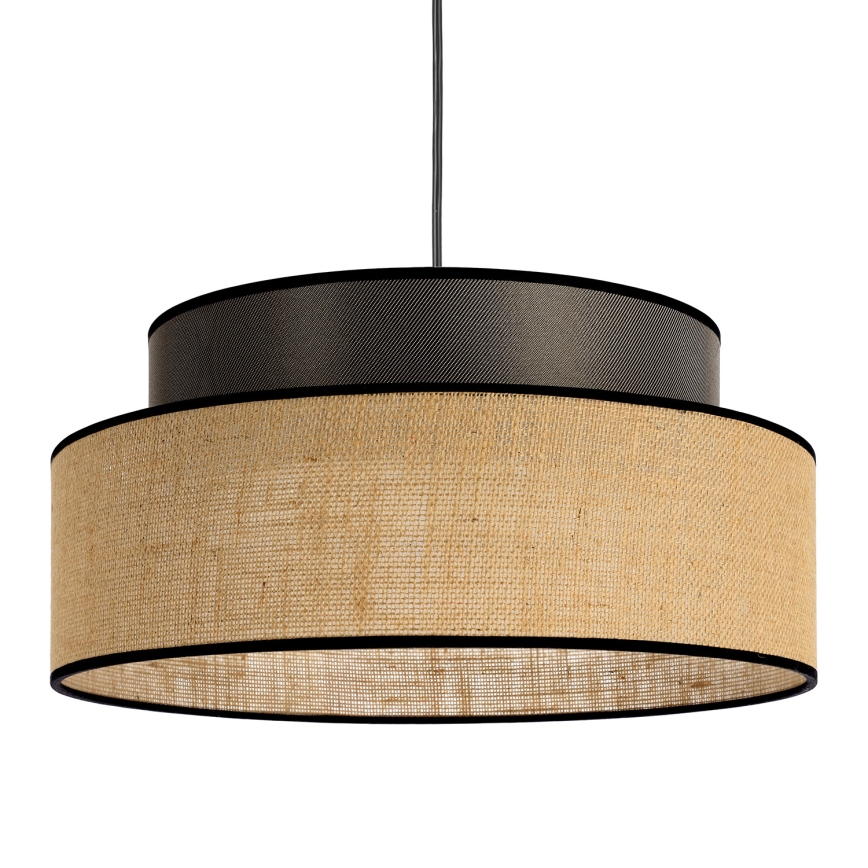 Luster na sajli BOHO 1xE27/60W/230V braon/bež