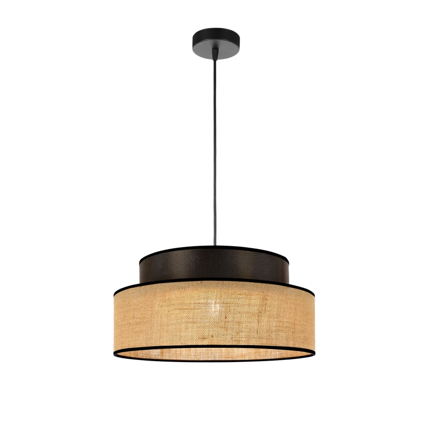 Luster na sajli BOHO 1xE27/60W/230V braon/bež