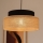 Luster na sajli BOHO 1xE27/60W/230V crno/bež