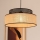 Luster na sajli BOHO 1xE27/60W/230V crno/ratan