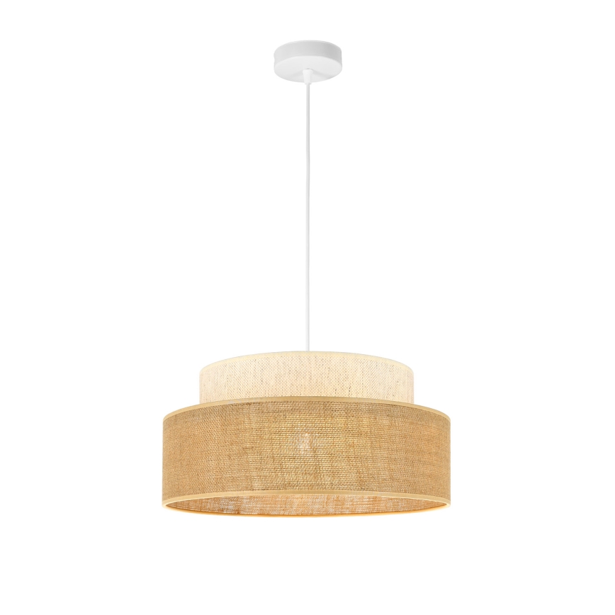 Luster na sajli BOHO 1xE27/60W/230V kremasta/bež
