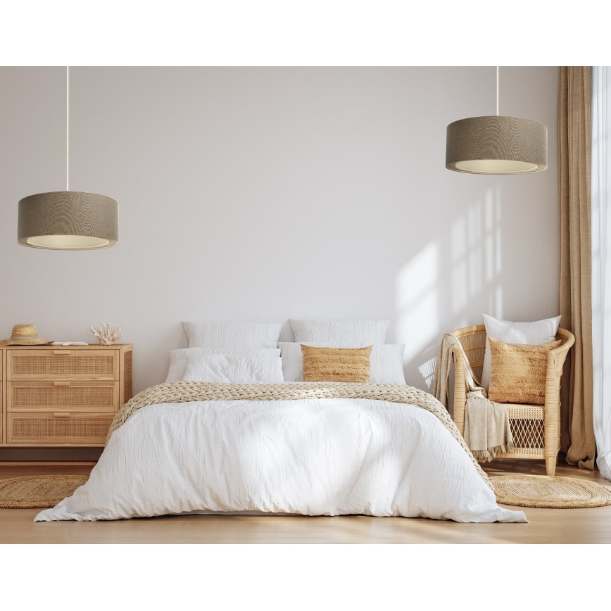 Luster na sajli BOHO TRINITI 1xE27/60W/230V braon