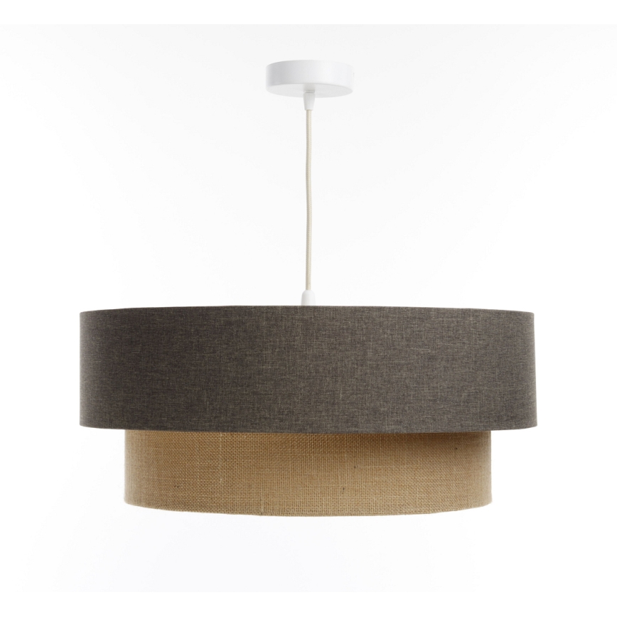 Luster na sajli BOHO TRINITI 1xE27/60W/230V sivo/bež