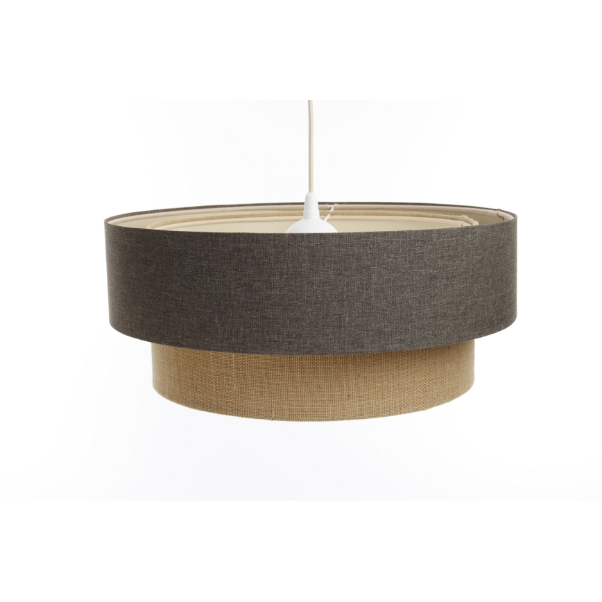 Luster na sajli BOHO TRINITI 1xE27/60W/230V sivo/bež