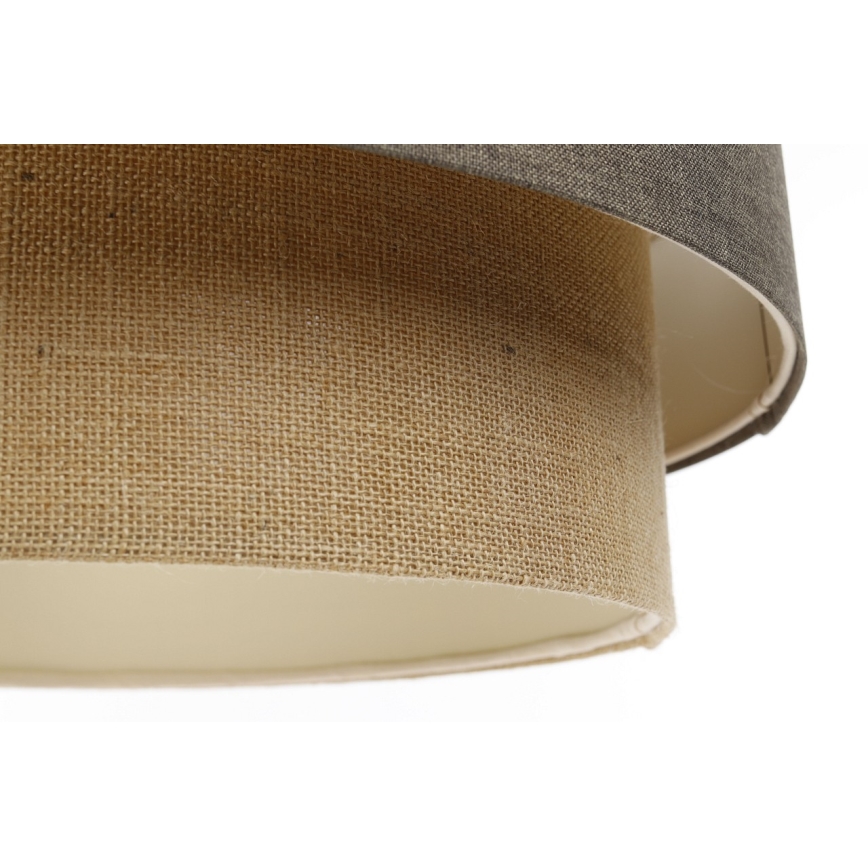 Luster na sajli BOHO TRINITI 1xE27/60W/230V sivo/bež
