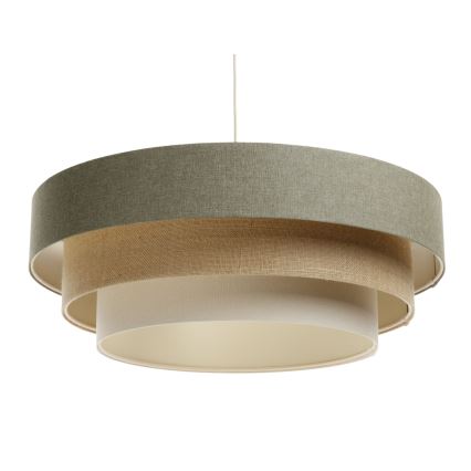 Luster na sajli BOHO TRINITI 1xE27/60W/230V sivo/bež/kremasta