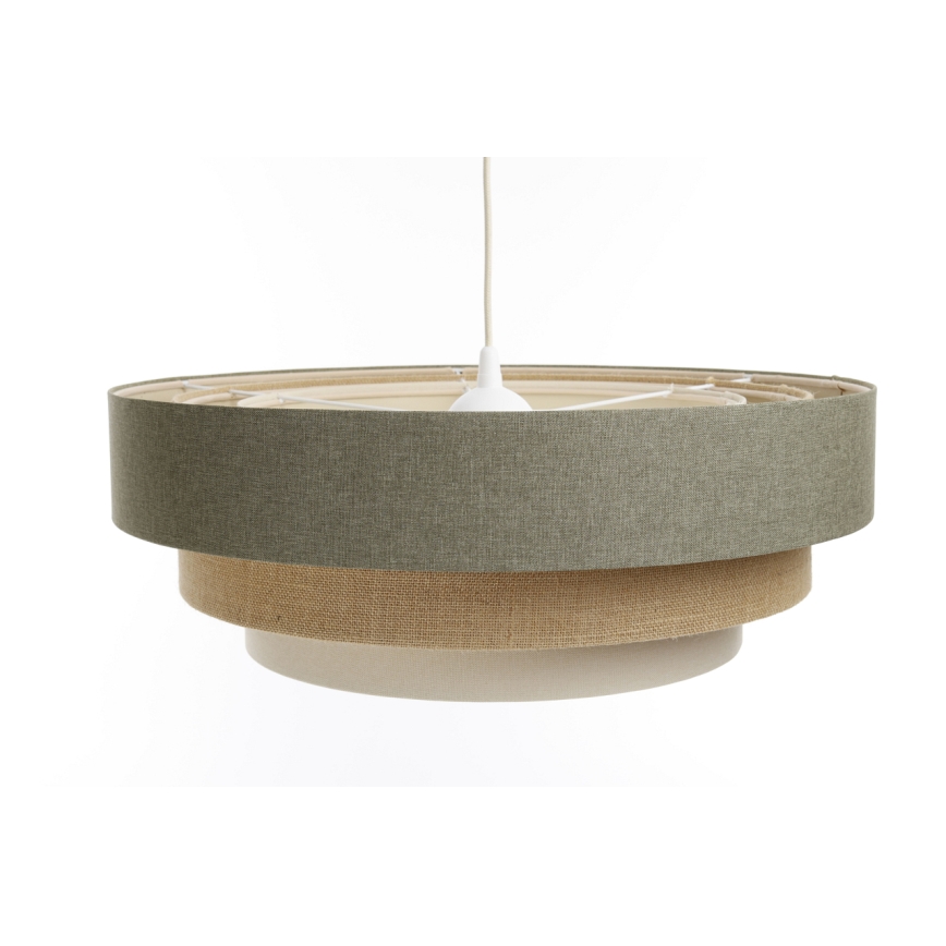 Luster na sajli BOHO TRINITI 1xE27/60W/230V sivo/bež/kremasta