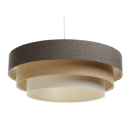 Luster na sajli BOHO TRINITI 1xE27/60W/230V sivo/bež/kremasta