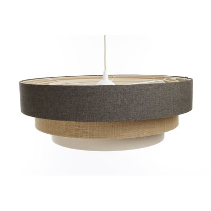 Luster na sajli BOHO TRINITI 1xE27/60W/230V sivo/bež/kremasta