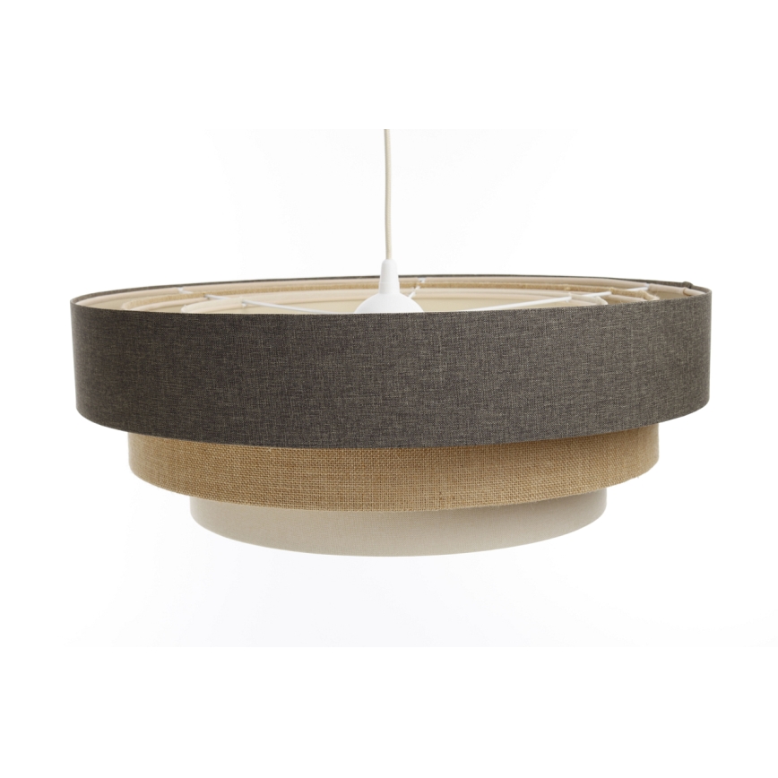 Luster na sajli BOHO TRINITI 1xE27/60W/230V sivo/bež/kremasta