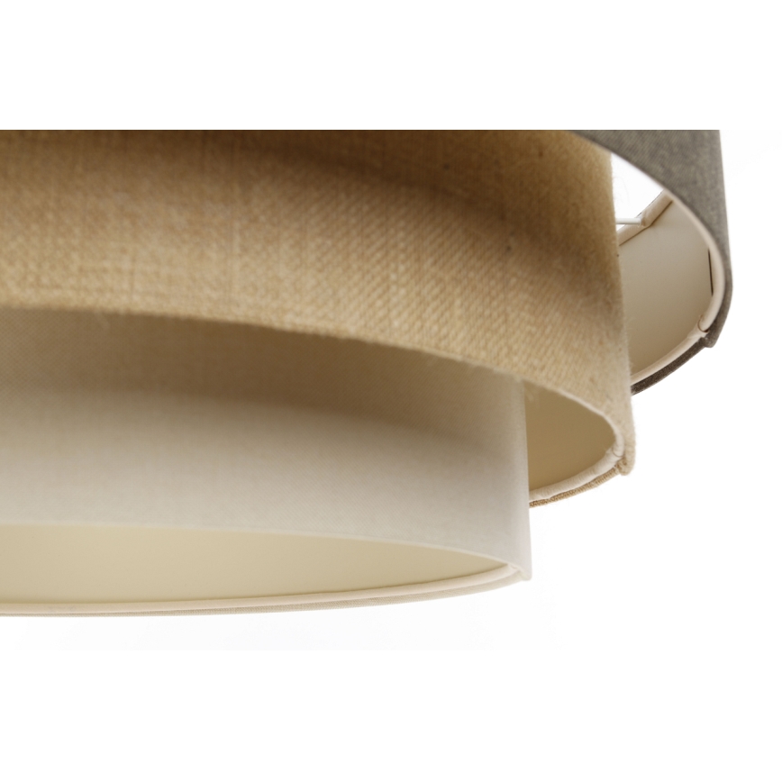 Luster na sajli BOHO TRINITI 1xE27/60W/230V sivo/bež/kremasta
