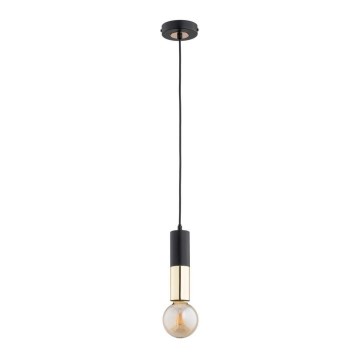 Luster na sajli BOLID 1xE27/60W/230V crno/zlatna