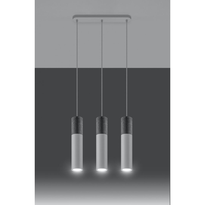 Luster na sajli BORGIO 3xGU10/40W/230V