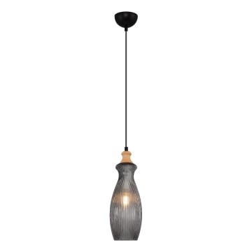 Luster na sajli BOTTLE 1xE14/4W/230V sa zadimljenim staklom