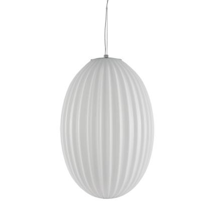 Luster na sajli BRAGA 1xE27/60W/230V bela