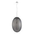 Luster na sajli BRAGA 1xE27/60W/230V sivo