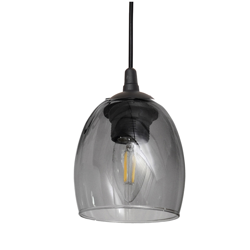Luster na sajli BRILLANT 3xE27/15W/230V sivo