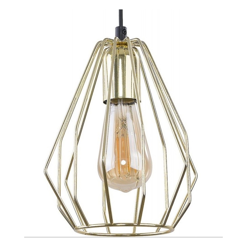Luster na sajli BRYLANT 1xE27/60W/230V zlatna
