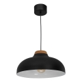 Luster na sajli BURGOS 1xE27/60W/230V crno