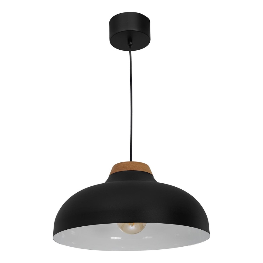 Luster na sajli BURGOS 1xE27/60W/230V crno