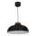 Luster na sajli BURGOS 1xE27/60W/230V crno