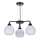 Luster na sajli CALDERA 3xE27/60W/230V crno