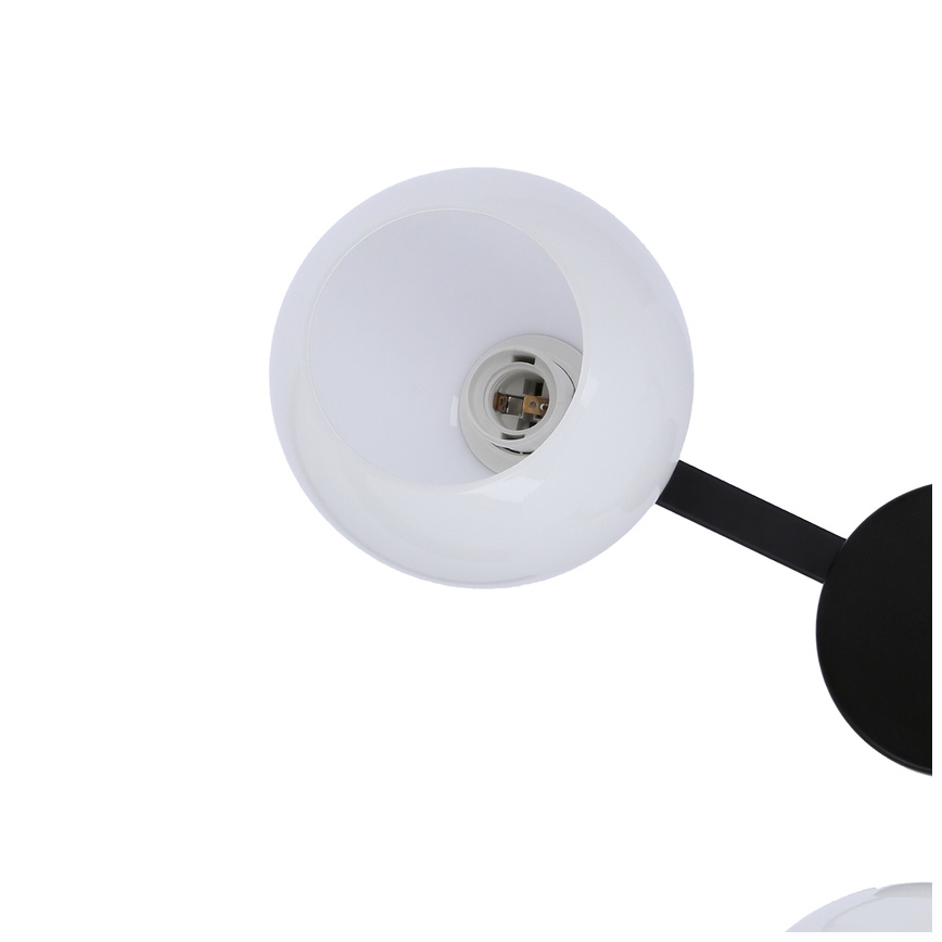 Luster na sajli CALDERA 3xE27/60W/230V crno