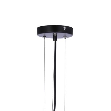 Luster na sajli CALDERA 3xE27/60W/230V crno