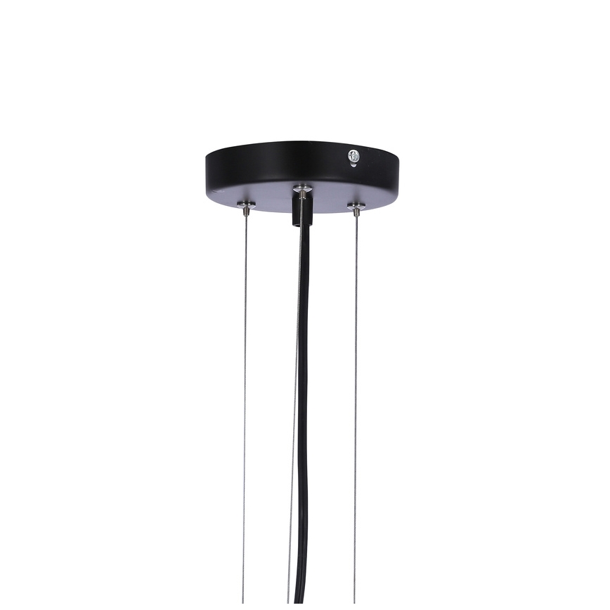 Luster na sajli CALDERA 3xE27/60W/230V crno