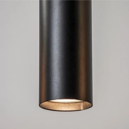 Luster na sajli CALYPSO 3xGU10/60W/230V + 5xE27/60W crno/zlatna