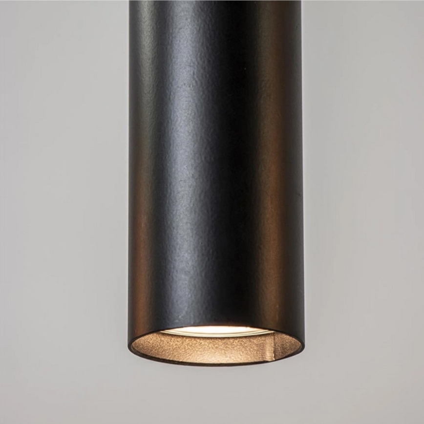 Luster na sajli CALYPSO 3xGU10/60W/230V + 5xE27/60W crno/zlatna