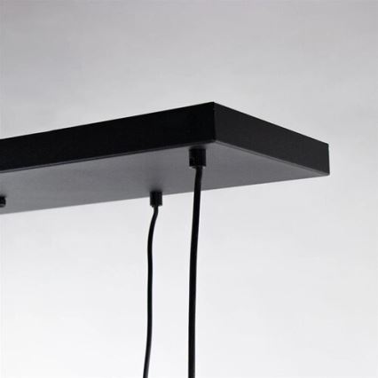 Luster na sajli CALYPSO 4xGU10/60W/230V + 4xE27/60W crno/zlatna