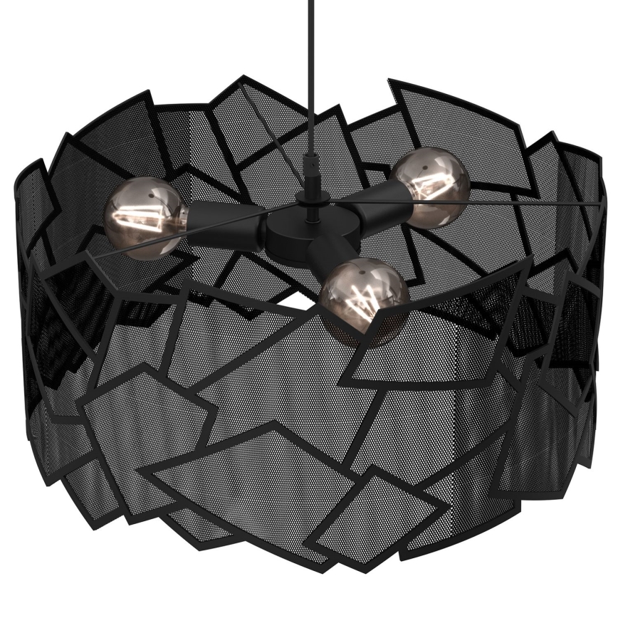 Luster na sajli CAMO 3xE27/15W/230V crno