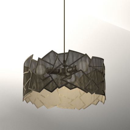Luster na sajli CAMO 3xE27/15W/230V zlatna