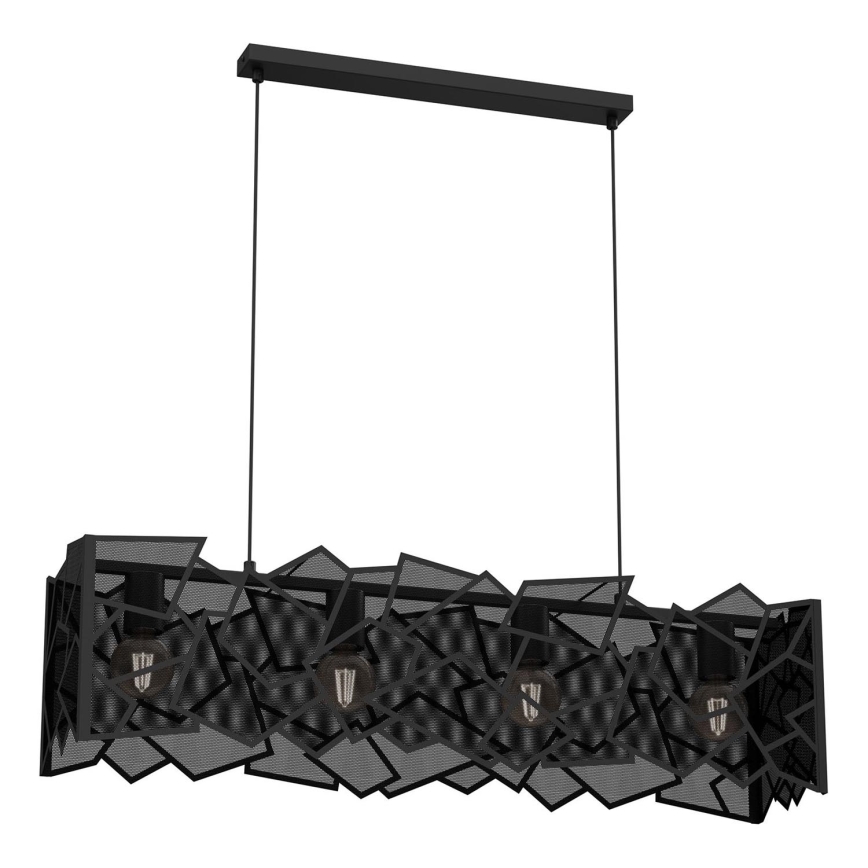 Luster na sajli CAMO 4xE27/15W/230V crno