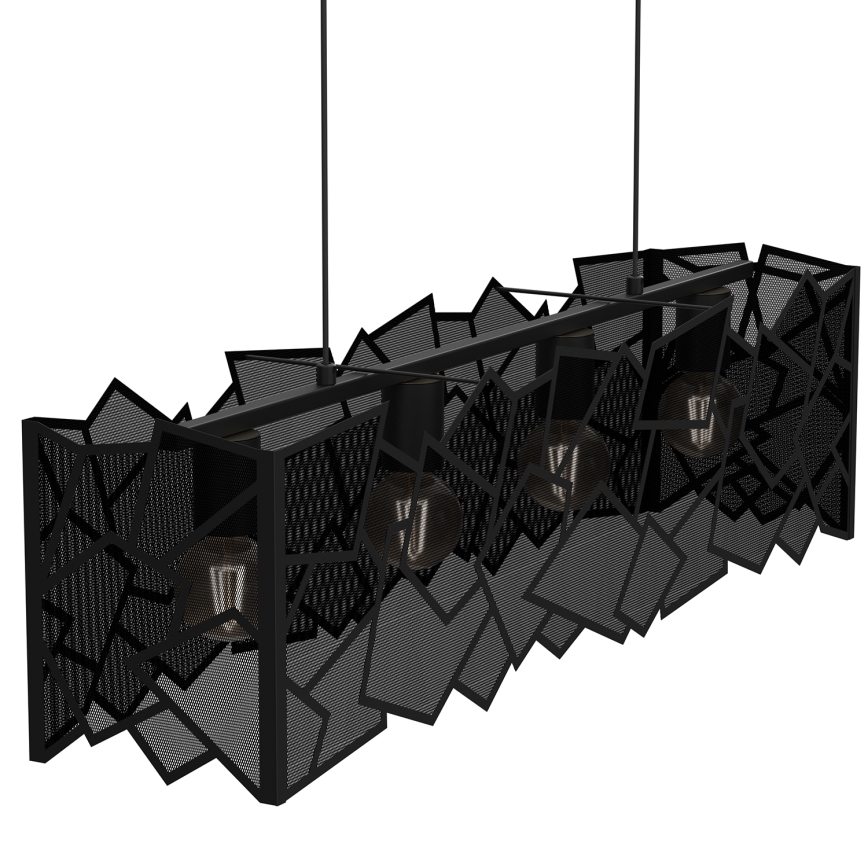 Luster na sajli CAMO 4xE27/15W/230V crno