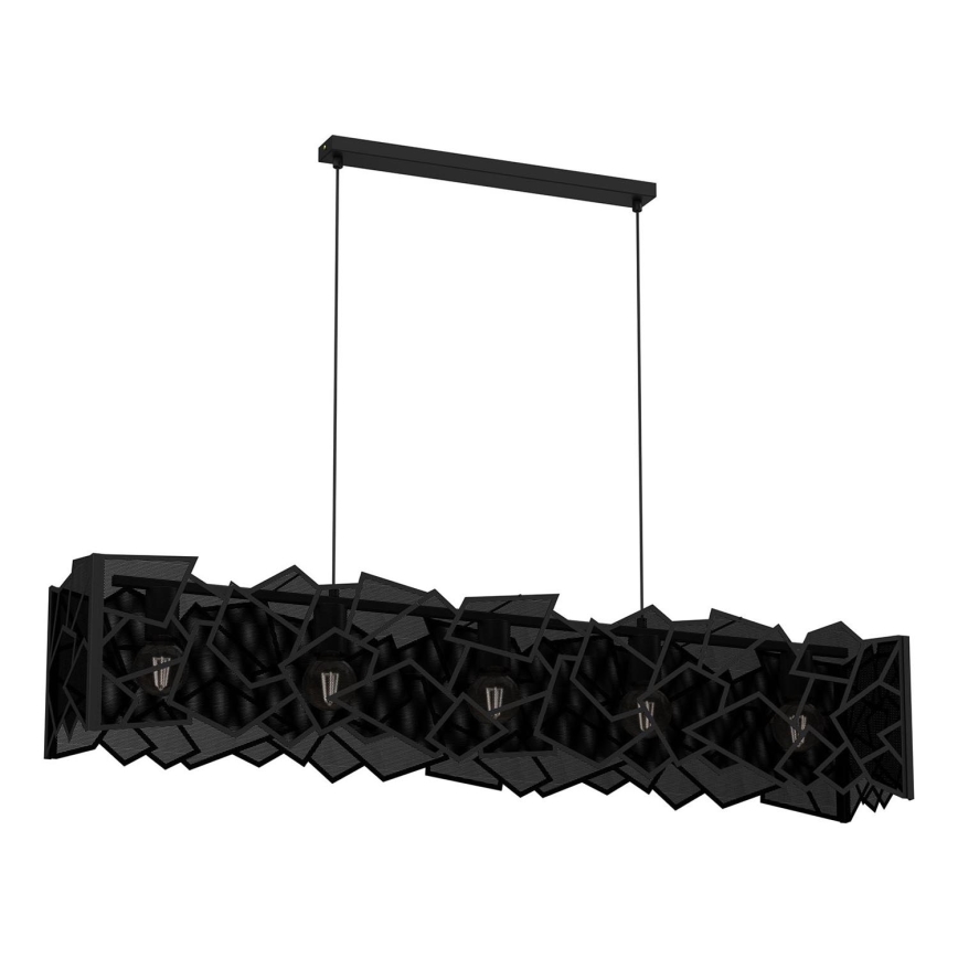 Luster na sajli CAMO 5xE27/15W/230V crno