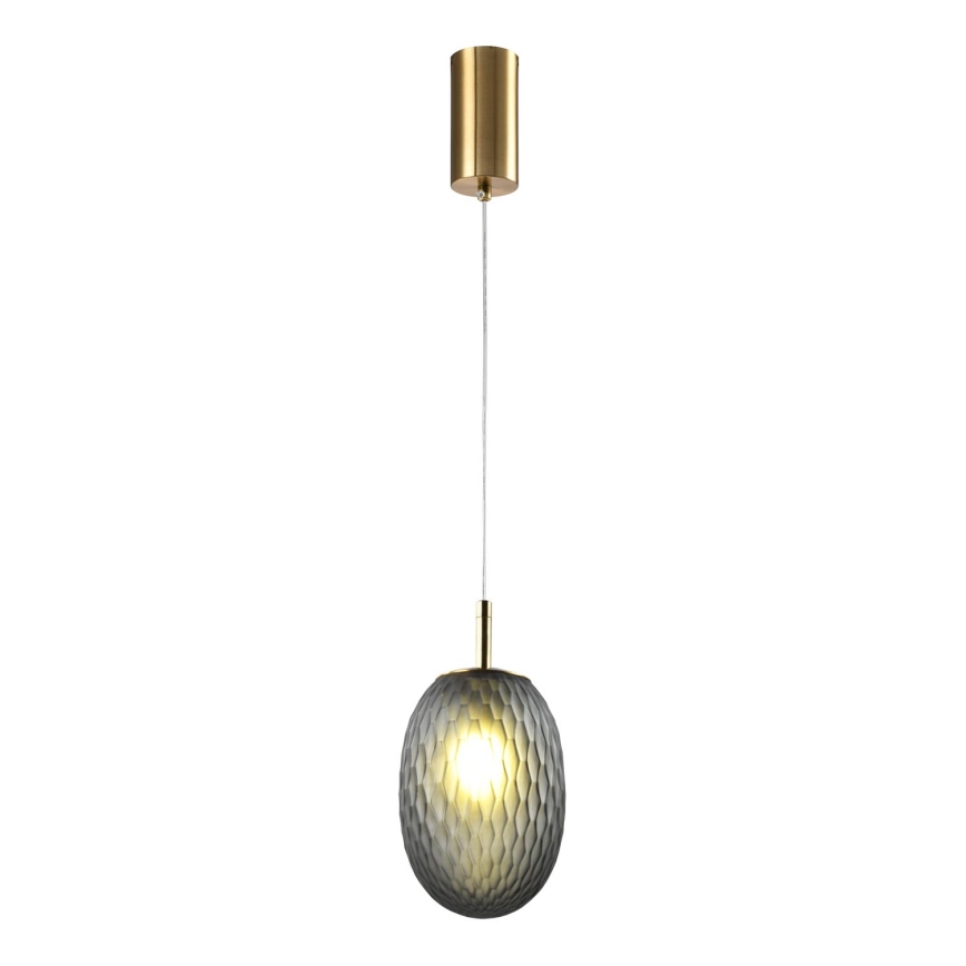 Luster na sajli CANDY 1xE14/25W/230V sivo pr. 15 cm