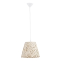 Luster na sajli CANNUCIA 1xE27/15W/230V kremasta