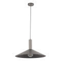 Luster na sajli CAPRI 1xE27/15W/230V pr. 50 cm antracit/sivo