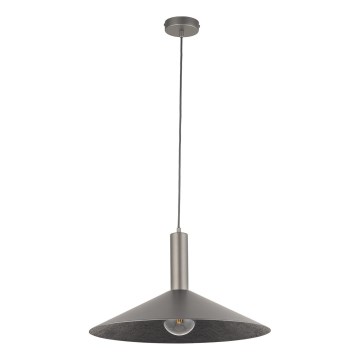 Luster na sajli CAPRI 1xE27/15W/230V pr. 50 cm antracit/sivo