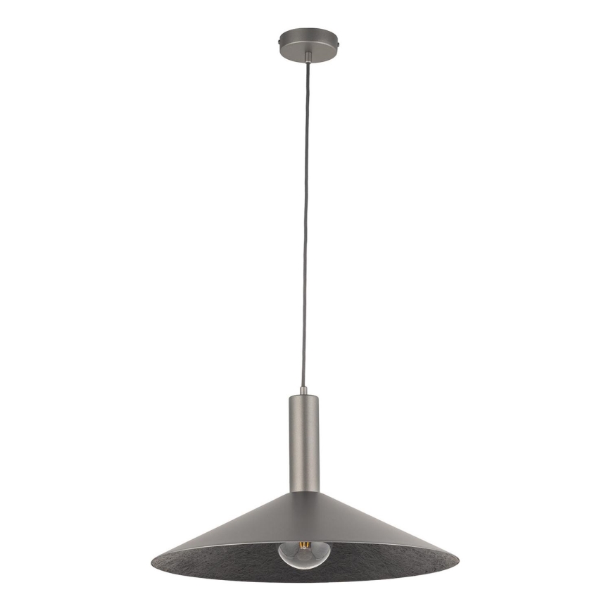 Luster na sajli CAPRI 1xE27/15W/230V pr. 50 cm antracit/sivo