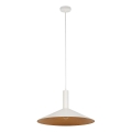 Luster na sajli CAPRI 1xE27/15W/230V pr. 50 cm bela/bakrena